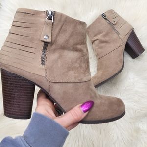 Madden Girl Destroy Faux Suede Ankle Bootie